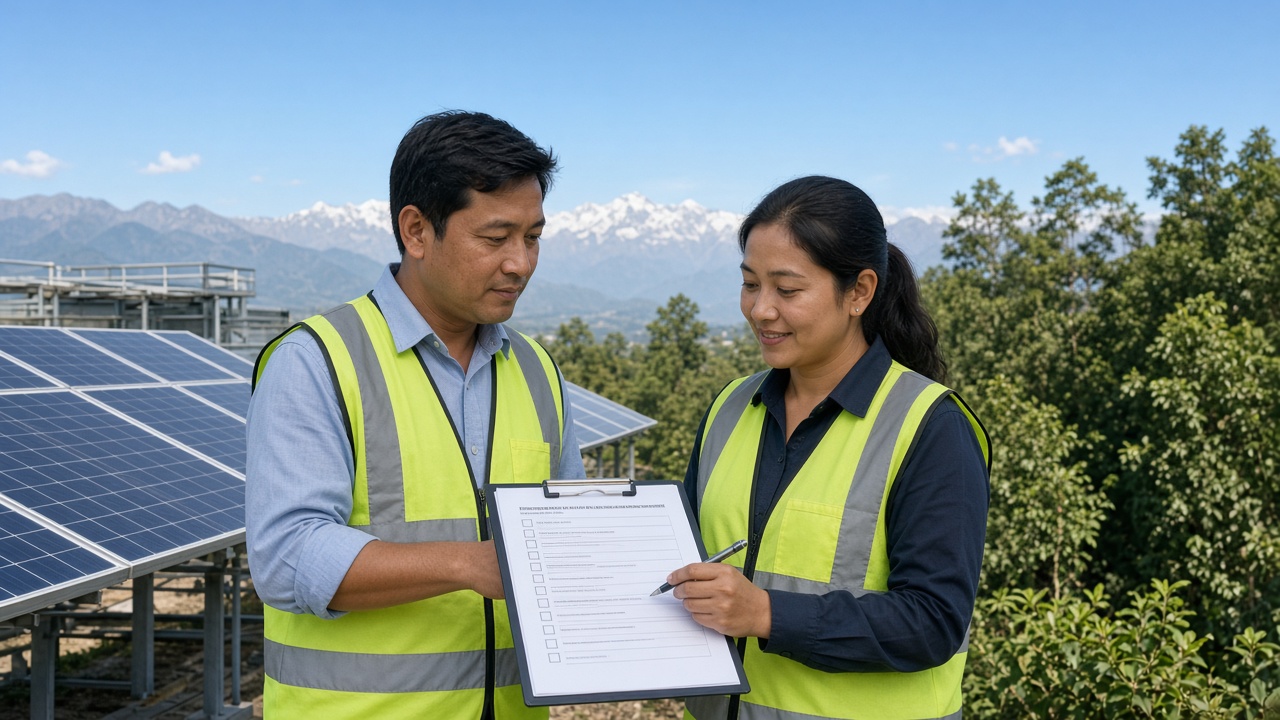 ISO 14001 audit in progress